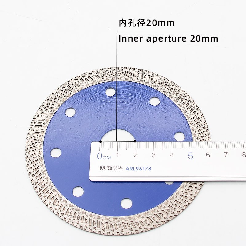 105mm Blue K-Wave Ceramic Tile Blade with Custom Colours - product view 3