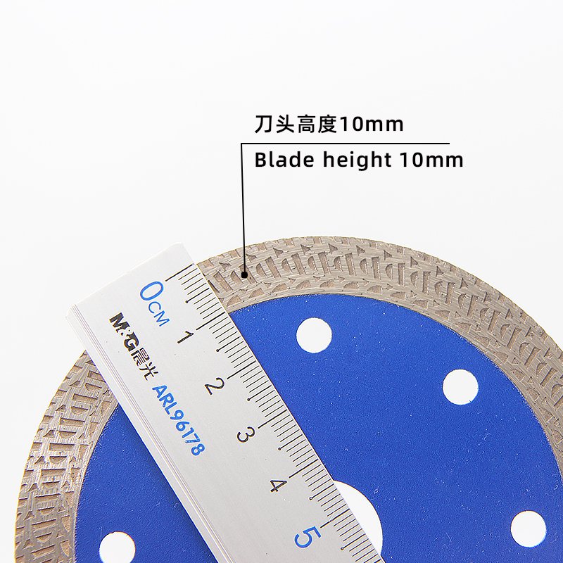 105mm Blue K-Wave Ceramic Tile Blade with Custom Colours - product view 5