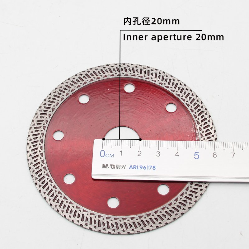 105mm K-Wave Ceramic Tile Blade with Transparent Red - product view 4