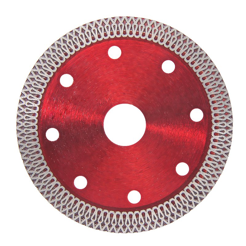 105mm Transparent Red Mesh Rim Ceramic Tile Blade - product view 2