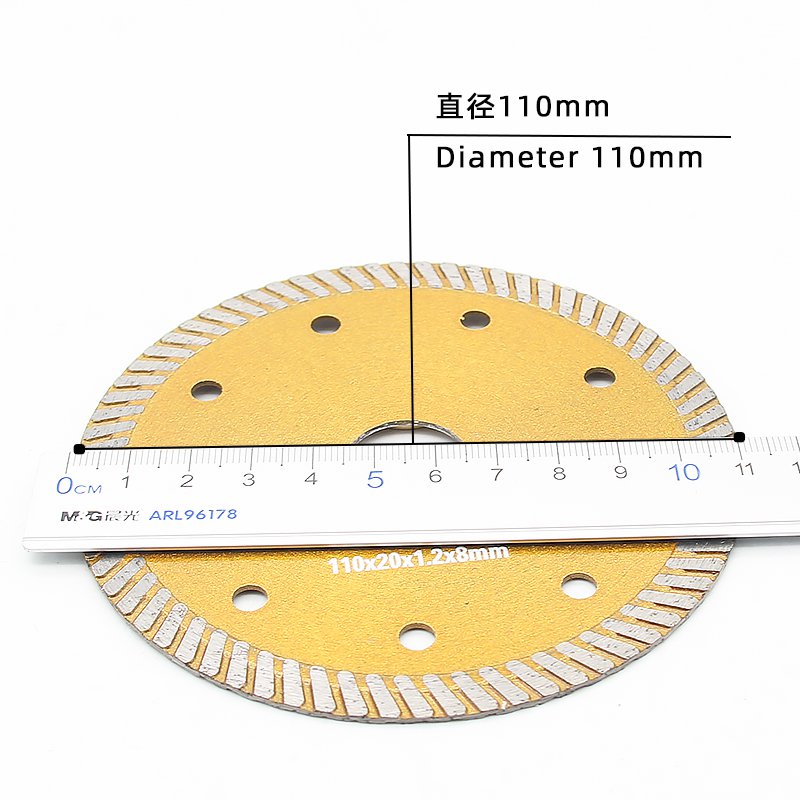 110mm Corrugated Continuous Rim Stone Blade - product view 2
