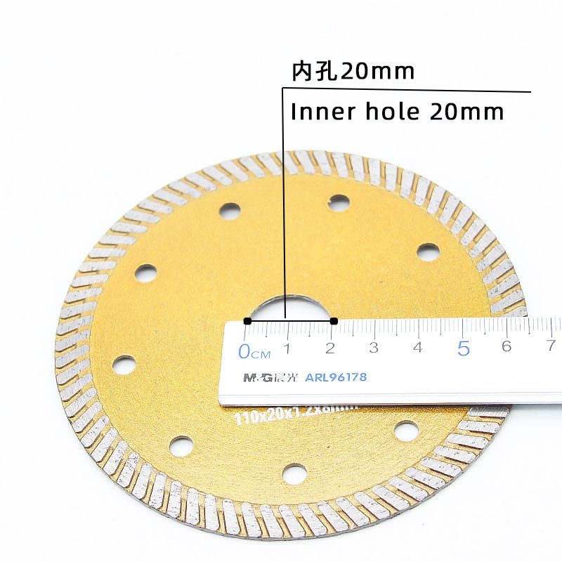 110mm Corrugated Continuous Rim Stone Blade - product view 3