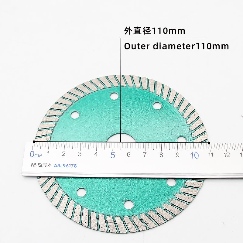 110mm Corrugated Ceramic Tile Blade with 1.1mm Thickness - product view 2