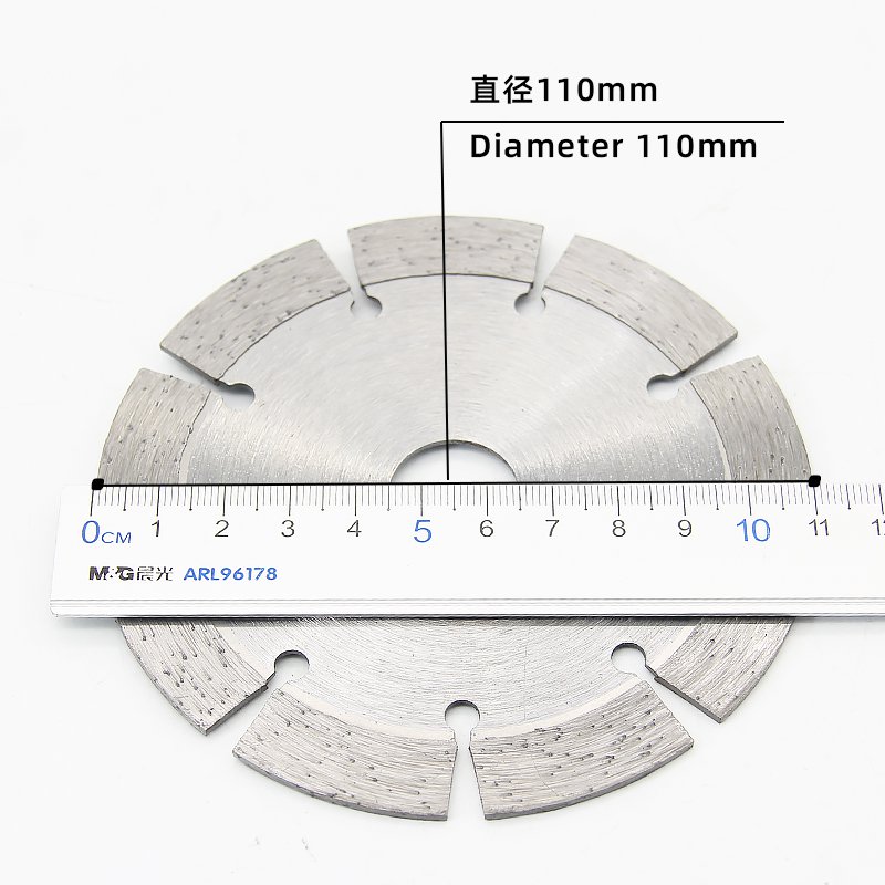 110mm 9-Tooth Dry Cutting Stone Blade with 12mm Segment - product view 5