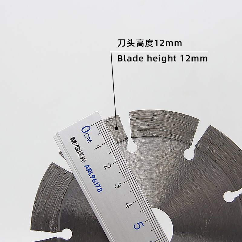 110mm 9-Tooth Dry Cutting Stone Blade with 12mm Segment - product view 3