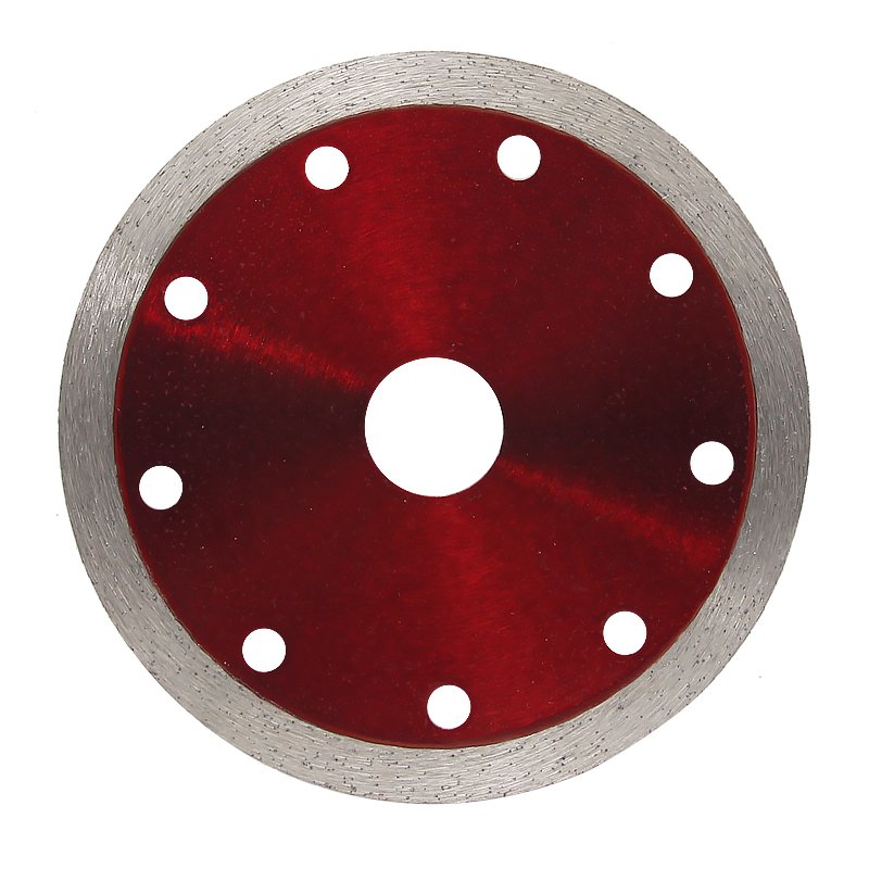 110mm Transparent Red Continuous Rim Stone Blade - product view 2