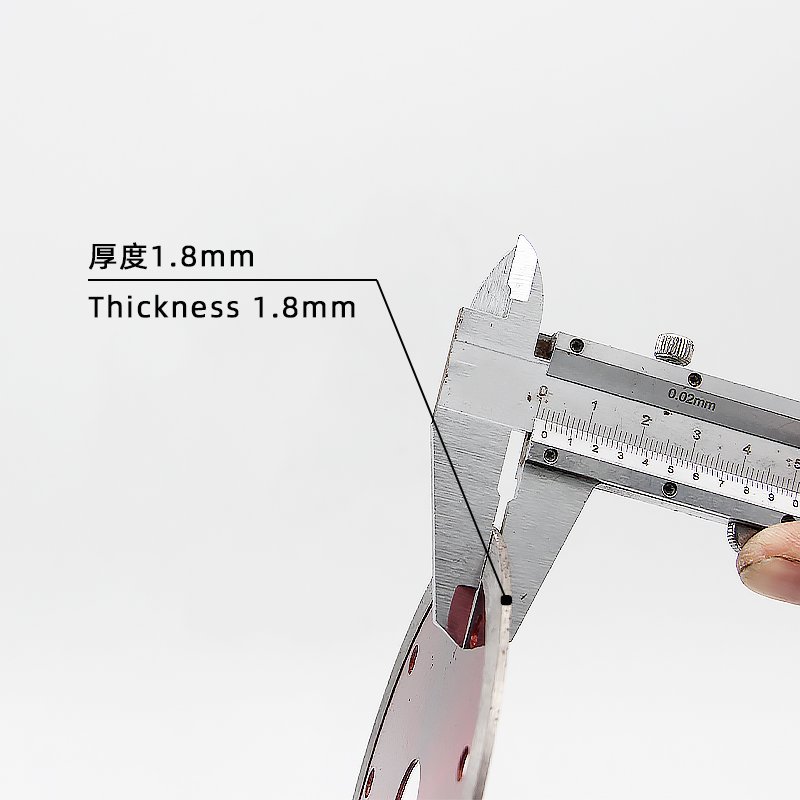 110mm Transparent Red Continuous Rim Stone Blade - product view 6