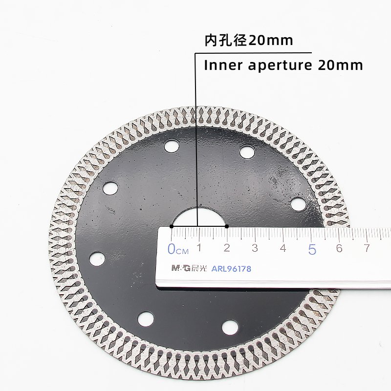 110mm Black Mesh Rim Ceramic Cutting Blade - product view 4