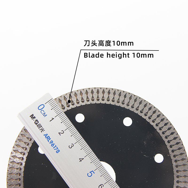 110mm Black Mesh Rim Ceramic Cutting Blade - product view 5