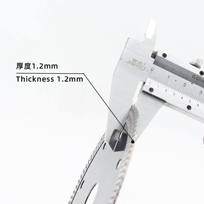 110mm Black Mesh Rim Ceramic Cutting Blade - product view 6