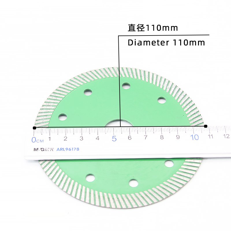 110mm Corrugated Ceramic Tile Blade with 1.2mm Thickness - product view 2
