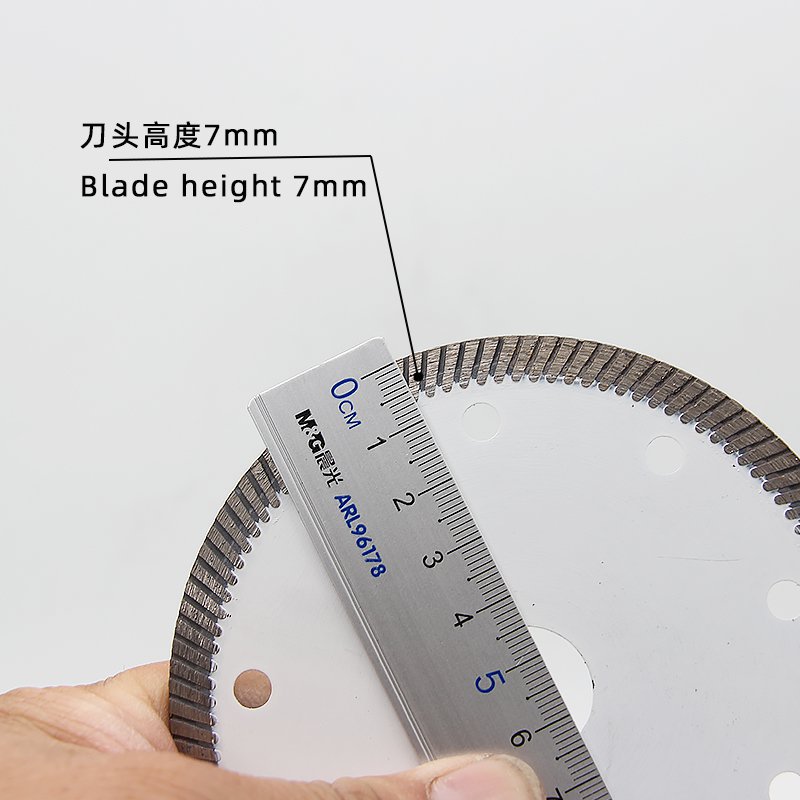 110mm Small Corrugated Tile Blade with 7mm Segment - product view 6