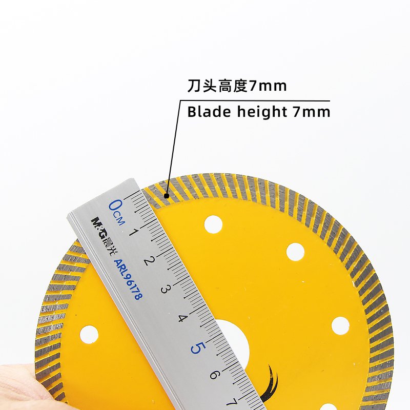 110mm Yellow Small Corrugated Tile Blade - product view 5