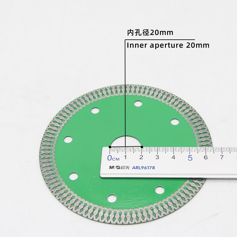 110mm Green Mesh Rim Ceramic Tile Blade - product view 4