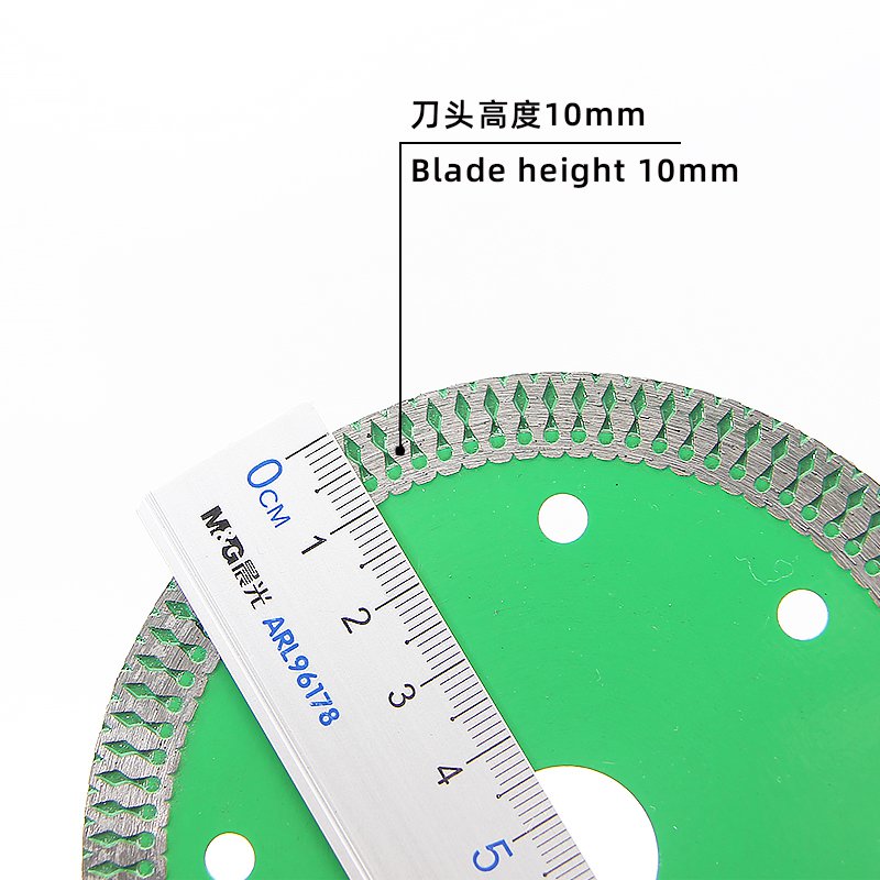 110mm Green Mesh Rim Ceramic Tile Blade - product view 5