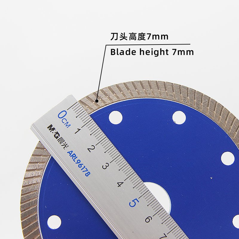110mm Blue Corrugated Ceramic Tile Blade - product view 5
