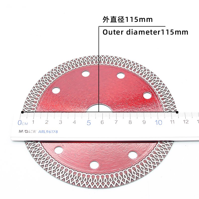 115mm Transparent Red Ceramic Tile Blade - product view 3