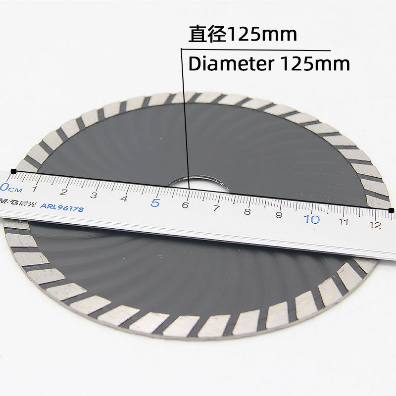 125mm Corrugated Stone Blade with 1.8mm Thickness - product view 3