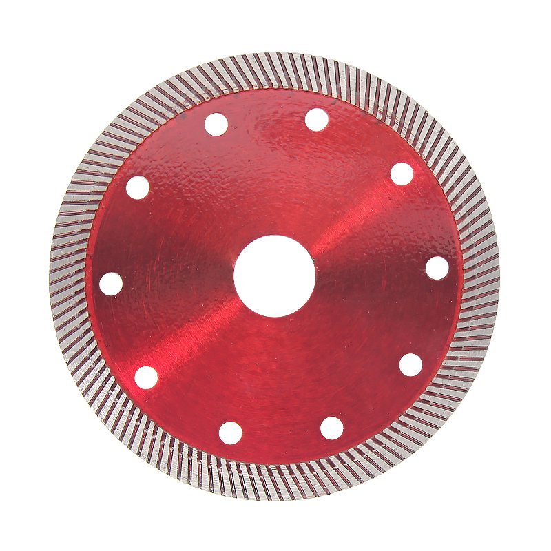125mm Transparent Red Small Ripple Tile Blade - product view 2