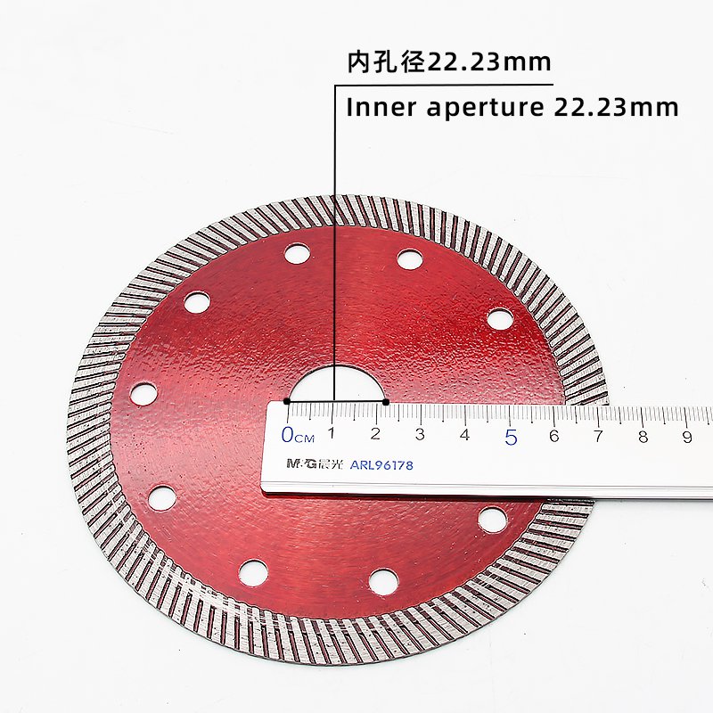 125mm Transparent Red Small Ripple Tile Blade - product view 4