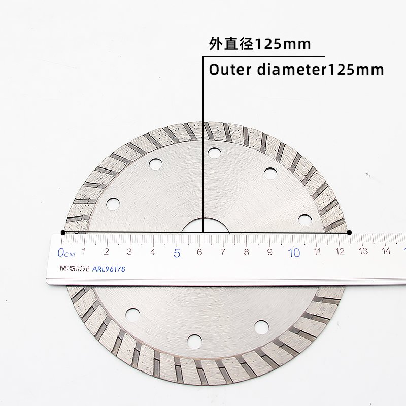 125mm Corrugated Stone Blade with 1.5mm Thickness - product view 5