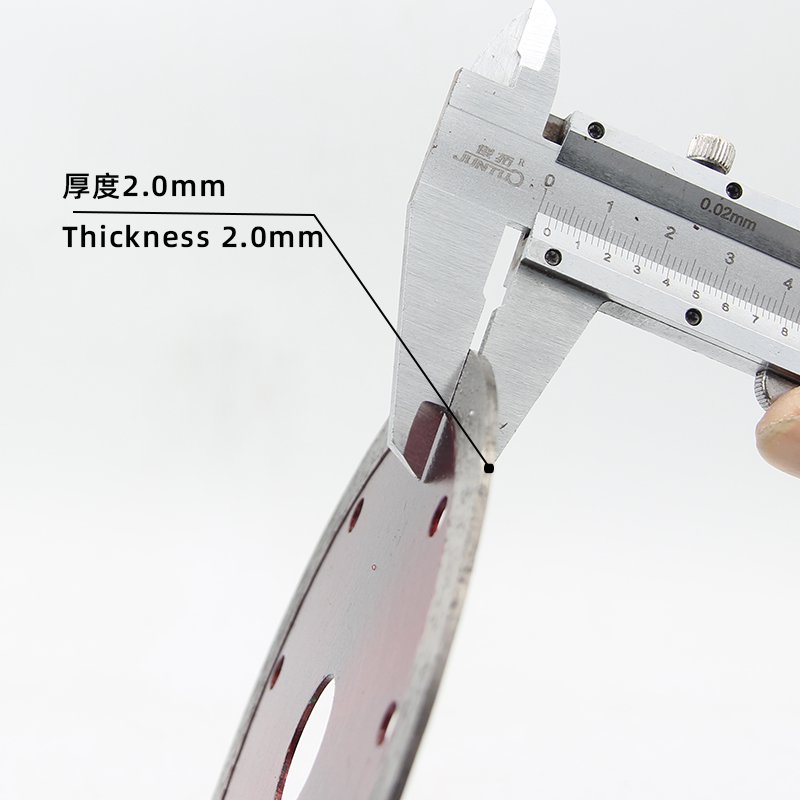 125mm Transparent Red Continuous Rim Stone Blade - product view 2