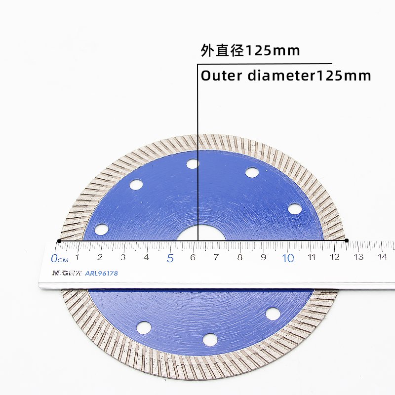 125mm Small Ripple Tile Blade with 10mm Segment - product view 5