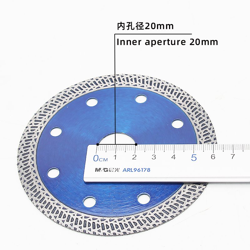 105mm K-Wave Ceramic Tile Blade with Transparent Blue - product view 5
