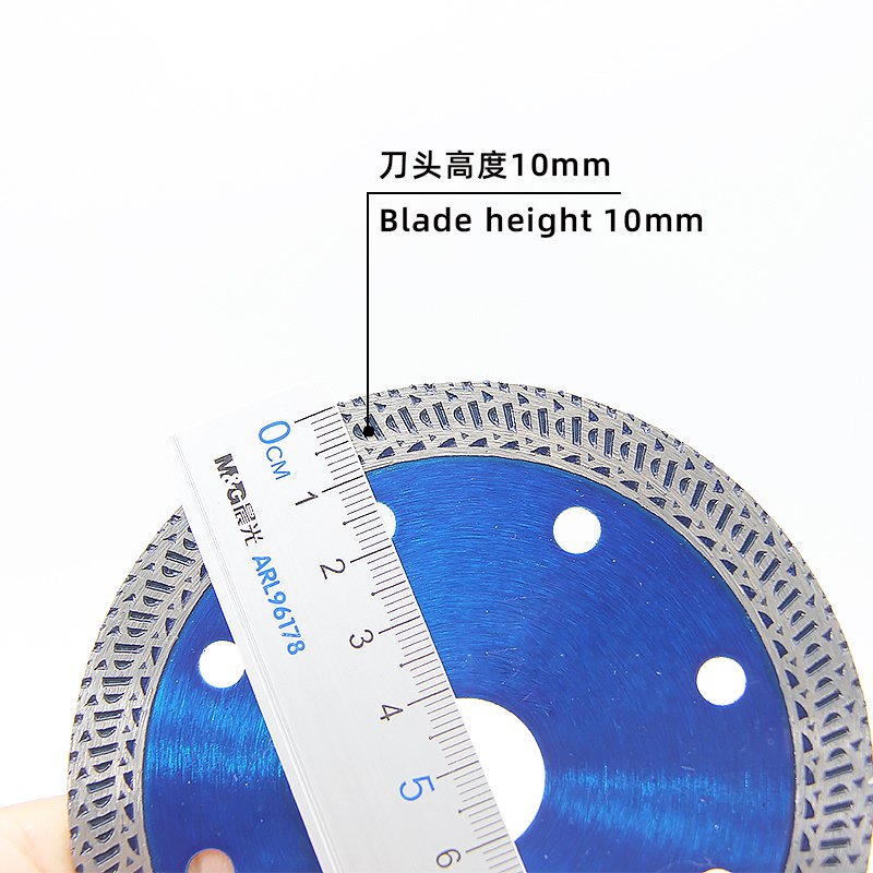 105mm K-Wave Ceramic Tile Blade with Transparent Blue - product view 4
