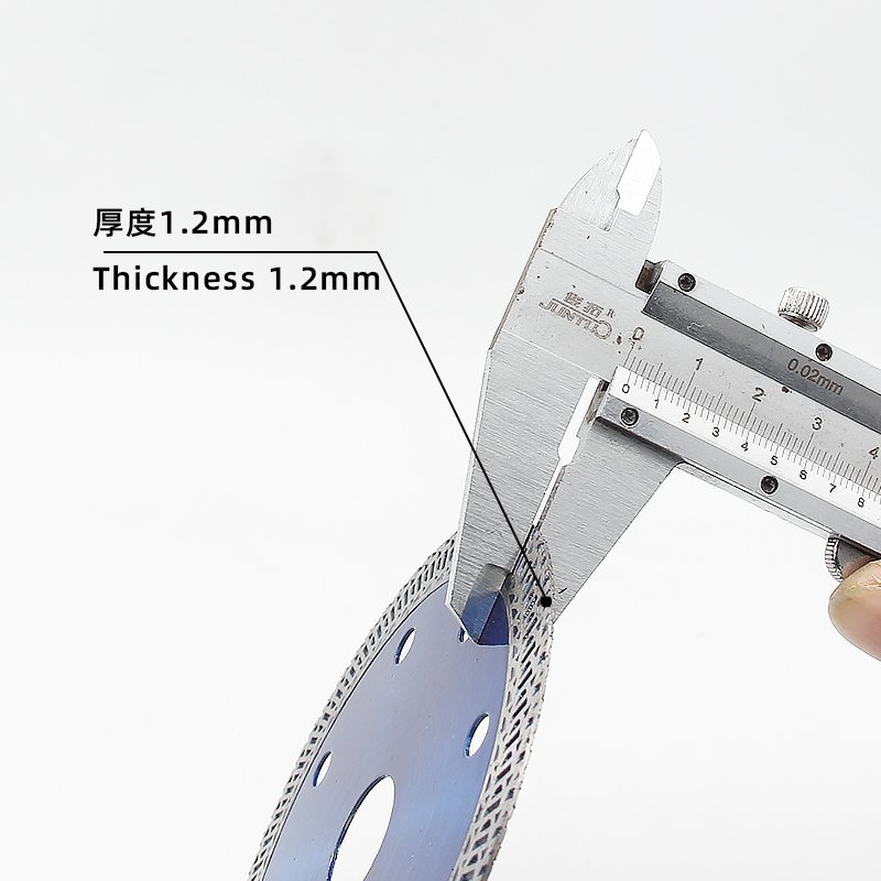 105mm K-Wave Ceramic Tile Blade with Transparent Blue - product view 3