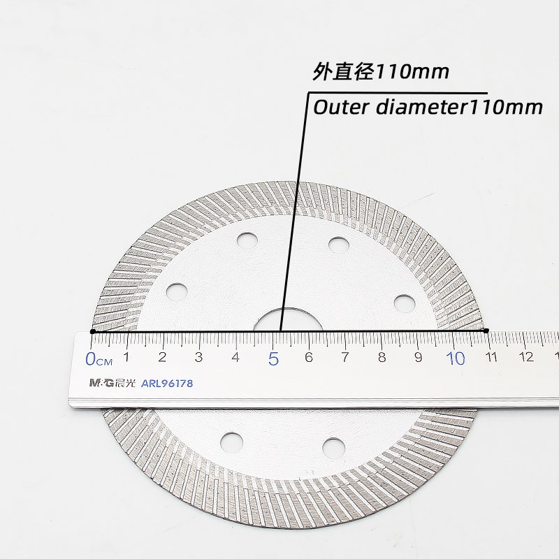 110mm Corrugated Tile Blade with 12mm Segment - product view 5