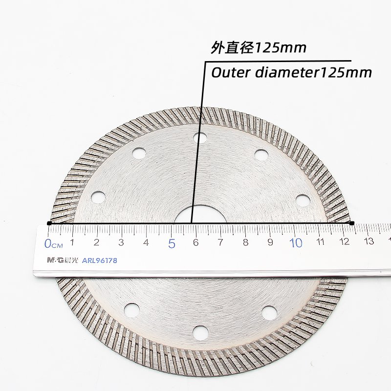 125mm Corrugated Ceramic Tile Blade with 1.4mm Thickness - product view 5