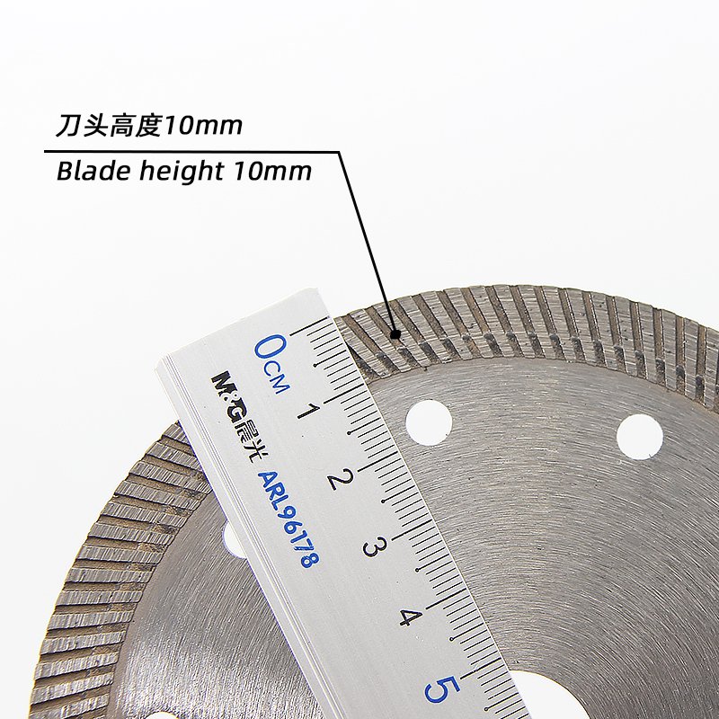 125mm Corrugated Ceramic Tile Blade with 1.4mm Thickness - product view 3